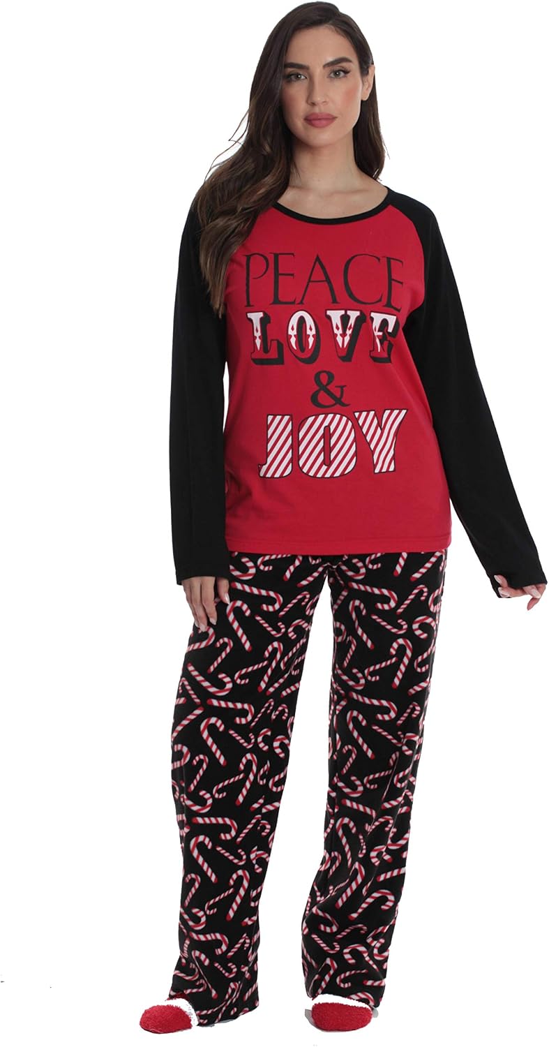 #followme Matching Christmas Pajamas for Couples, Dog and Owner