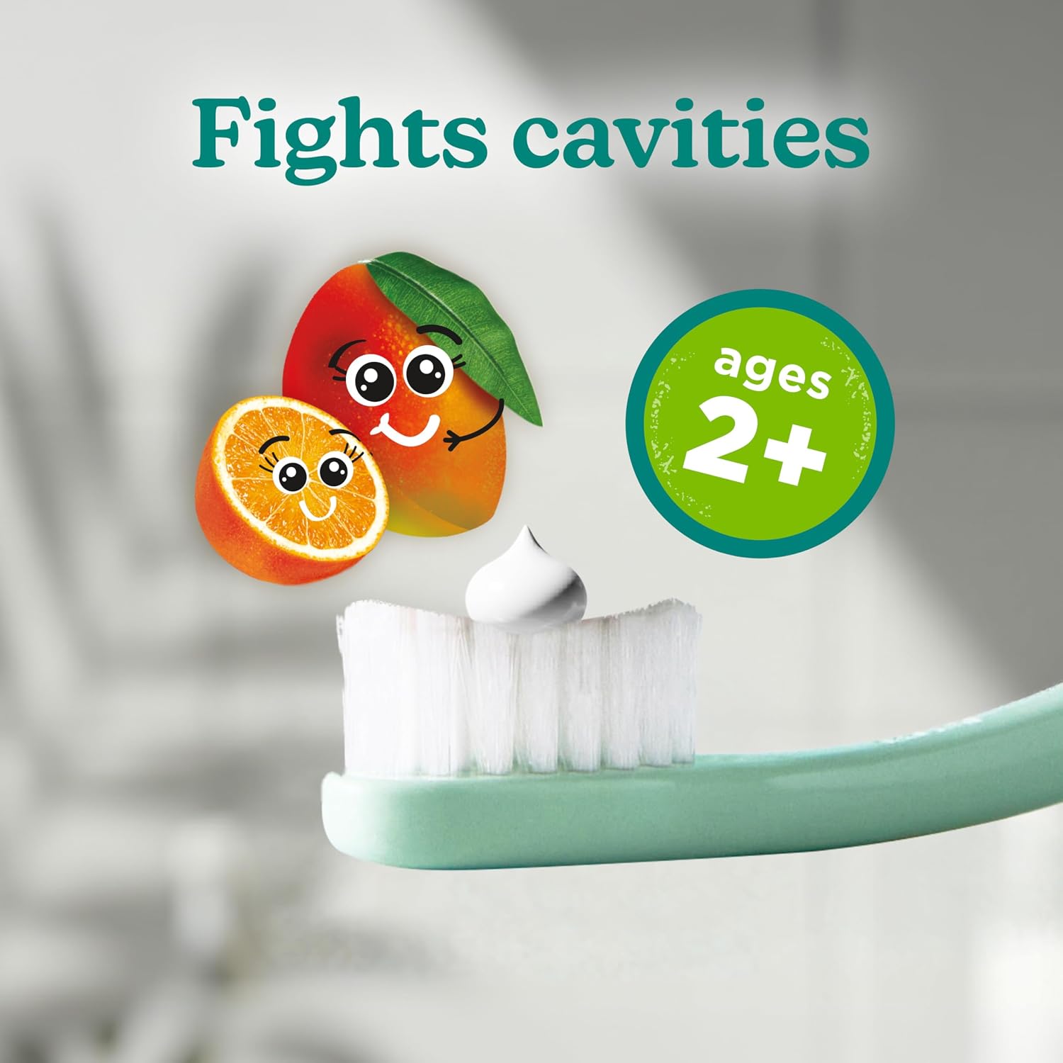 Tom's of Maine Natural Kids Fluoride Toothpaste, Orange Mango, 3Pk, 5.1 oz
