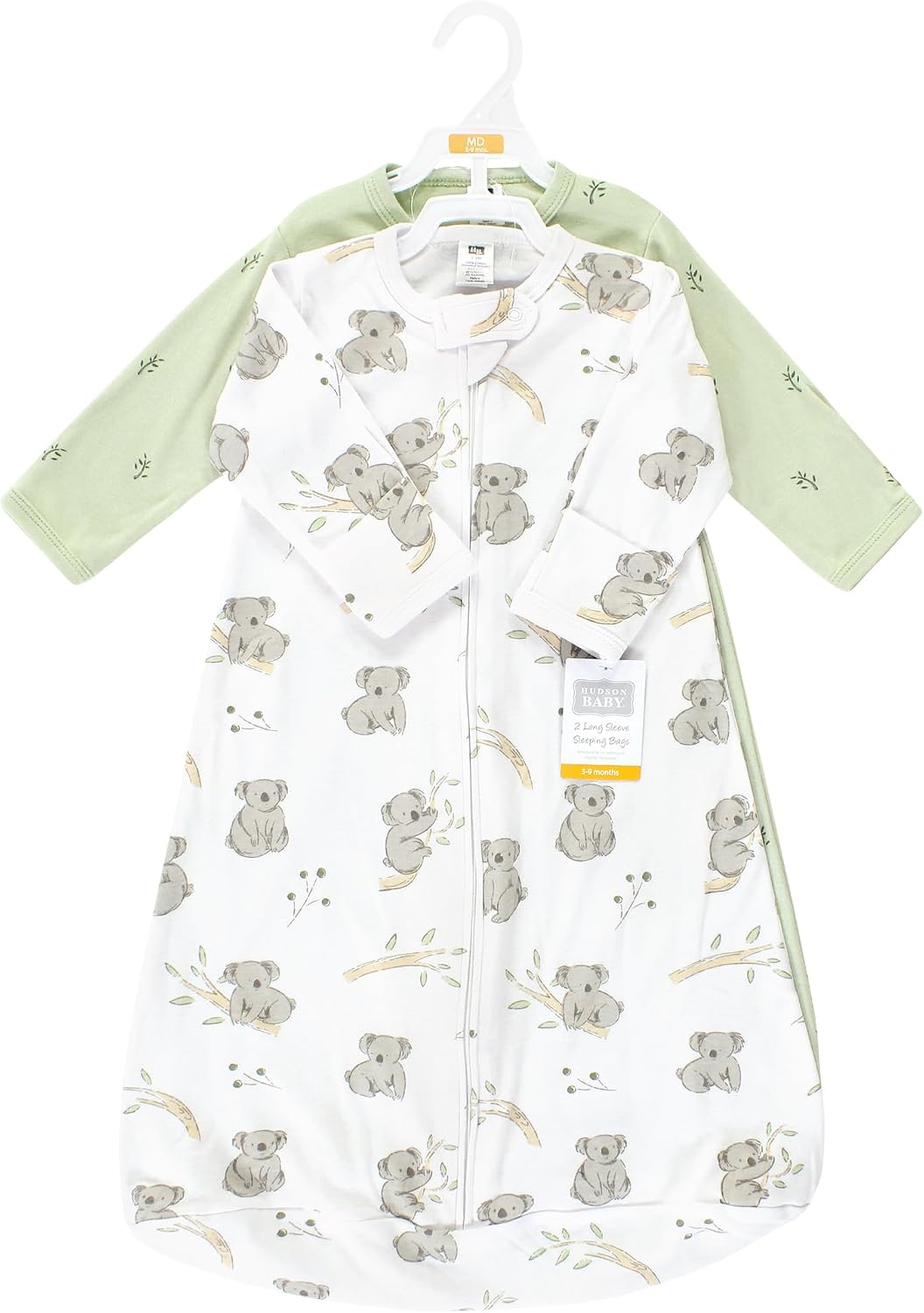 Hudson Baby Unisex Baby Cotton Long-Sleeve Wearable Sleeping Bag, Sack, Blanket
