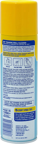 Zep ZUFWC18 Foaming Wall Cleaner, 18 oz, Clear