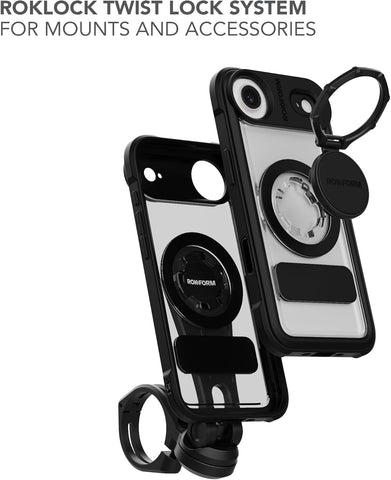 Rokform Crystal Case for iPhone 17 Air, Magnetic + RokLock (Clear)