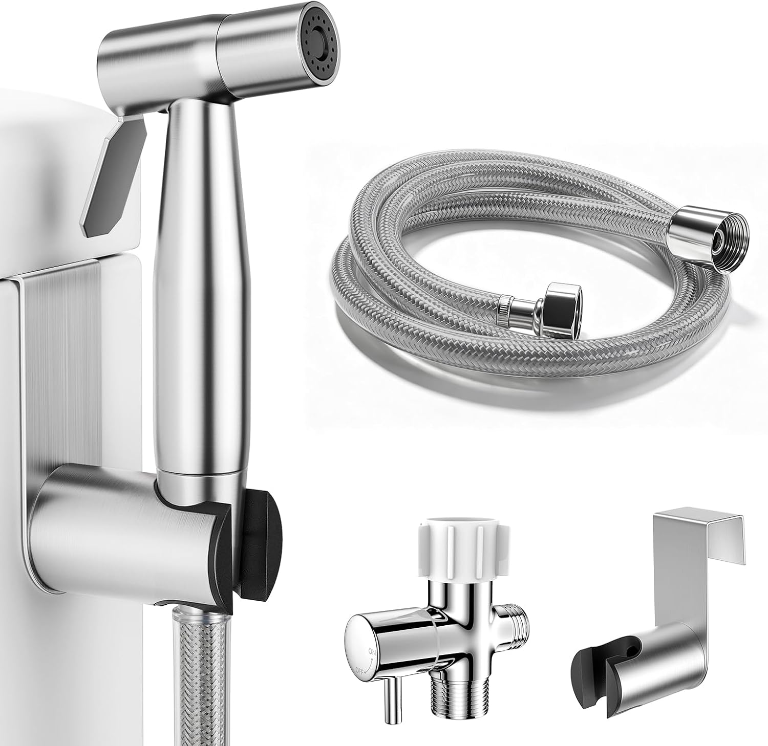 LUFEIDRA Handheld Bidet Sprayer, Adjustable Water Pressure, RV Toilet Use