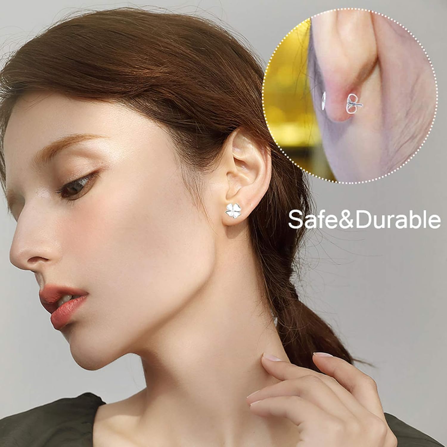 450PCS Earring Posts Stainless Steel Flat Pad,Hypoallergenic Stud Earrings