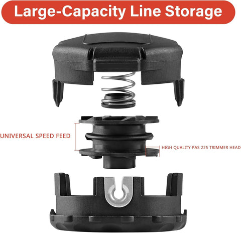 VIABRICO Trimmer Head Compatible for Echo Speed Feed 400 Bump SRM-225 SRM-210 SRM-230 Pas225 Pas210 Pas211 Weed Eater Head Replacement 14 Pack
