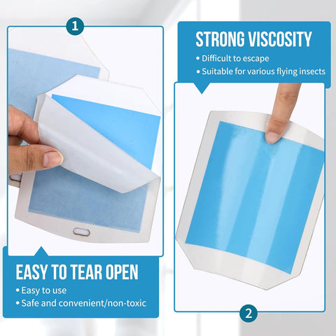 OSVDO Trap Refills, Flying Insect Trap Refill Kit NO Device - 4 Pcs Glue Cards, Each Glue Card Lasts up to 65-Day or Until Full Flying Insect Trap (4 x Refills)