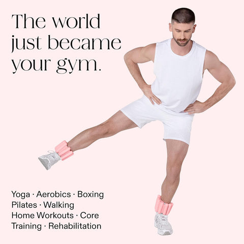 Bala Bangles Wrist & Ankle Weights for Women & Men, Home Gym Equipment