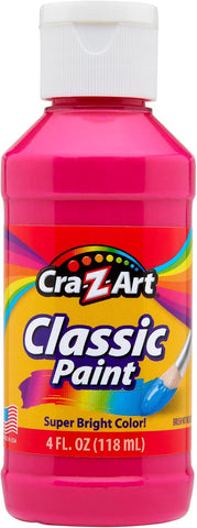 Cra-Z-Art Classic Washable Paint 4oz 8ct POP! Neon, Bright and Bold Colors for Arts & Crafts, School Projects, Creative Play & More! Made in USA