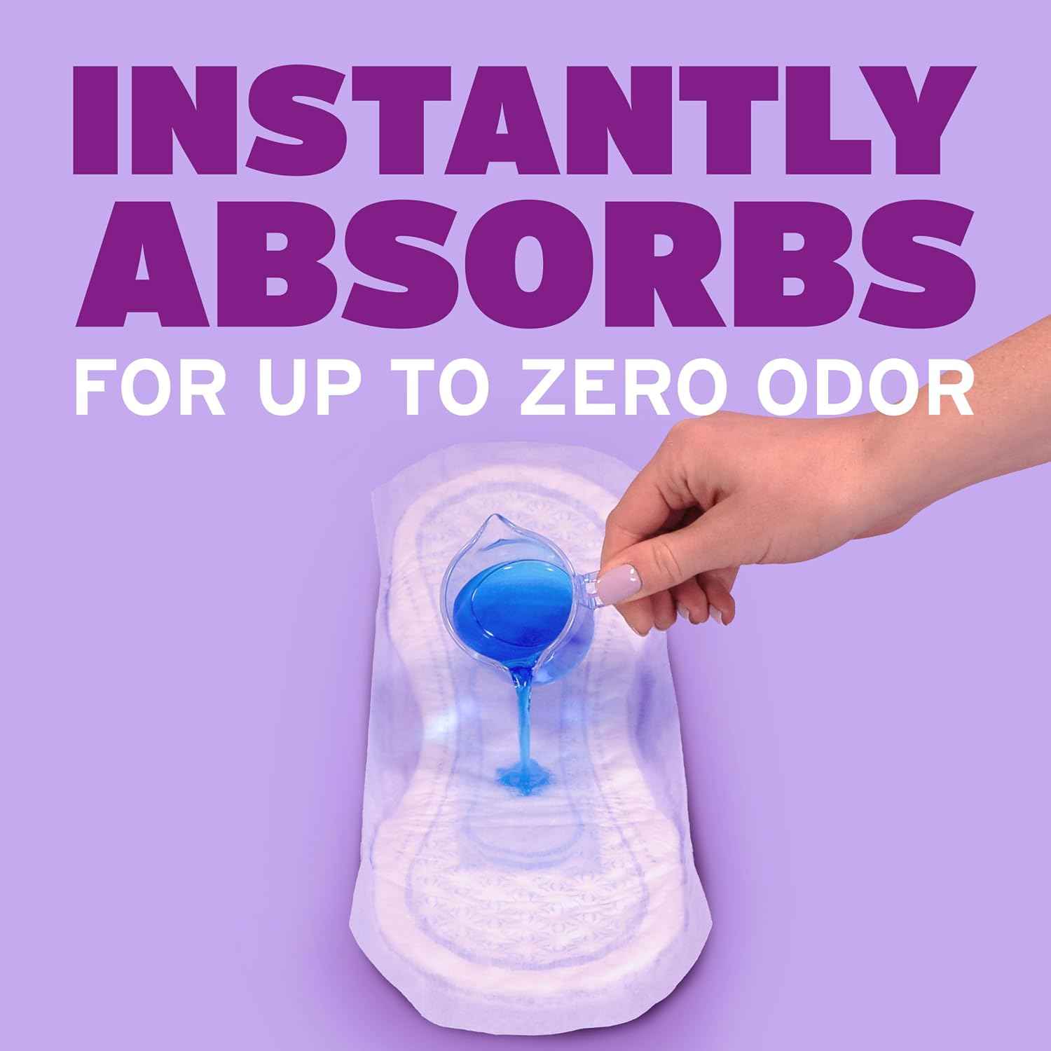 Poise Incontinence & Postpartum Pads for Bladder Leaks, 7 Drop Ultra Absorbency, Long Length, 78 Count, Packaging May Vary