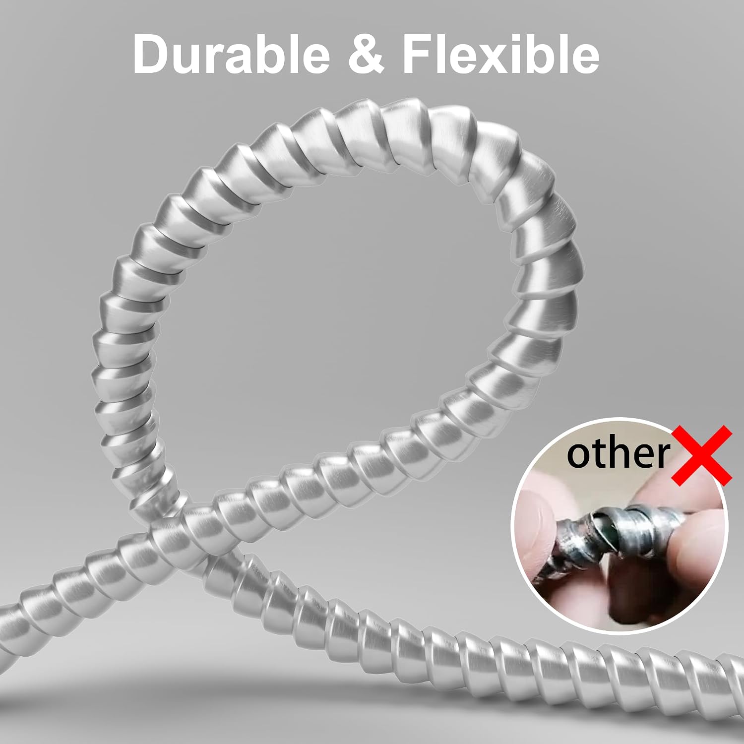 HUANCHAIN 12/2 MC Cable 250FT Solid Copper Wire with Aluminum Armor