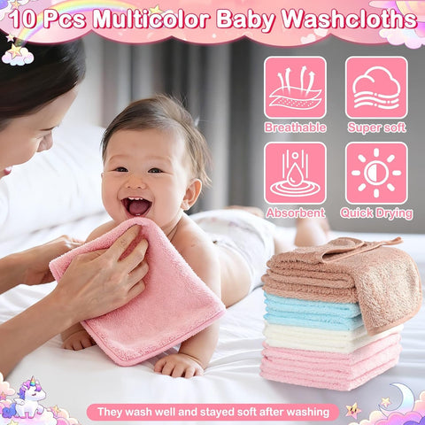 14 Baby Towel Set, Soft Baby Bath Towels and Washcloths Set-Bath Essentials