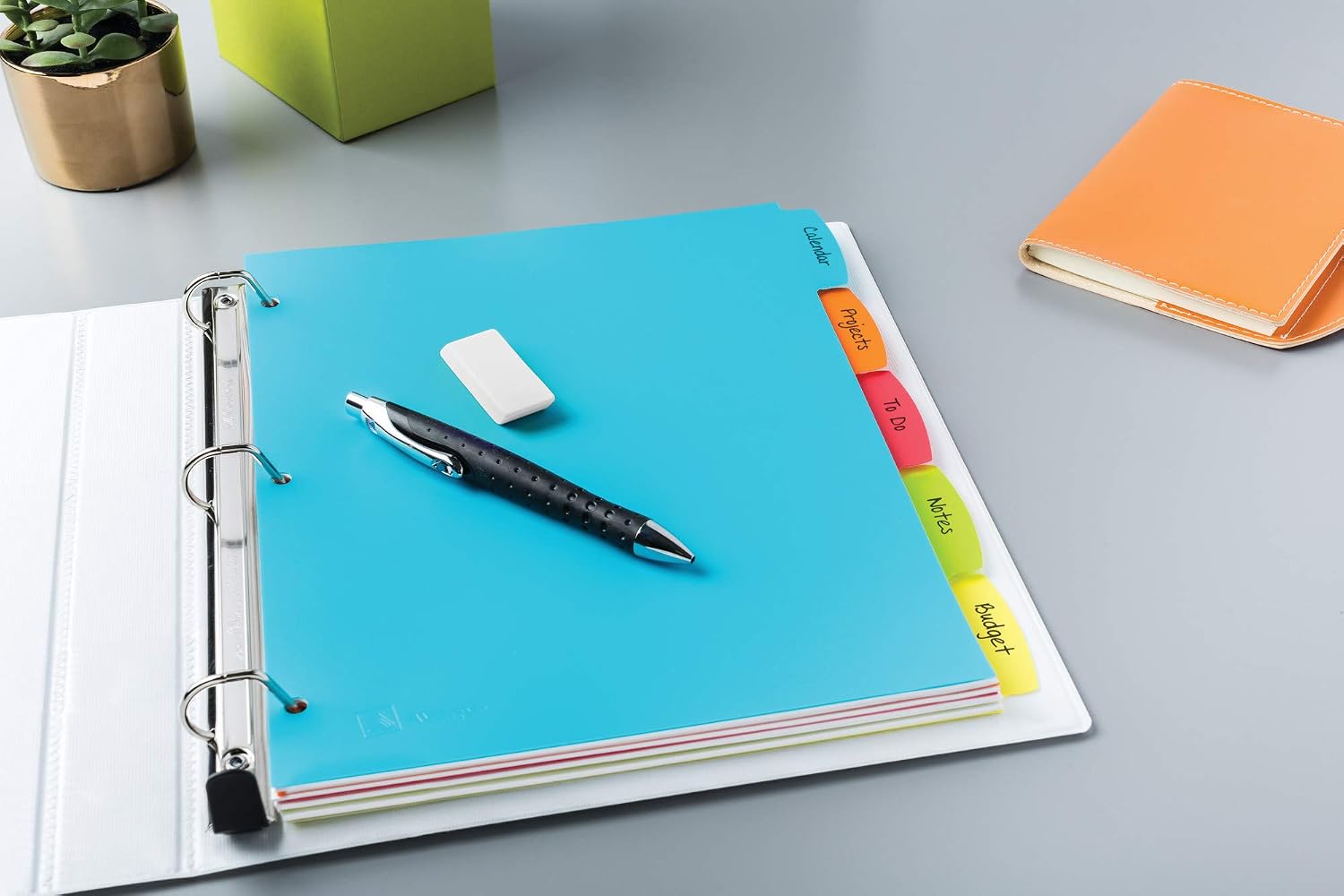 Avery Big Tab Write & Erase Plastic Dividers, 5-Tab, Color, 1 Set