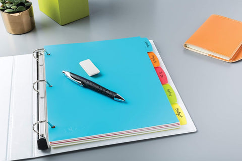 Avery Big Tab Write & Erase Plastic Dividers, 5-Tab, Color, 1 Set