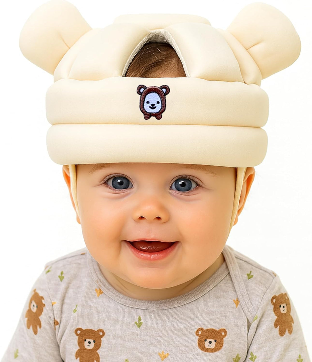Baby Head Protector for Crawling Walking, Infant Helmet with Foam Bumpers, Adjustable Baby Helmet for Crawling Walking, Toddler Helmet - Head Protector for Baby Walking 12-36 Months.
