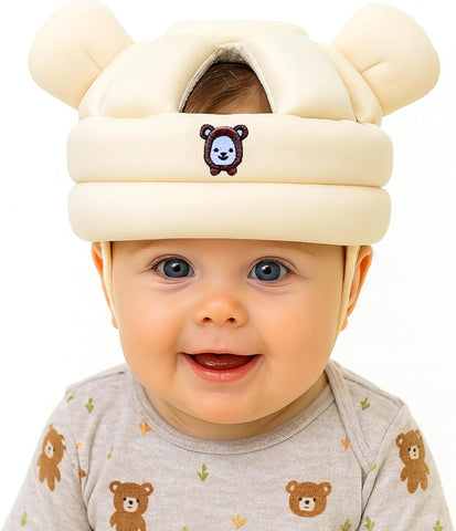 Baby Head Protector for Crawling Walking, Infant Helmet with Foam Bumpers, Adjustable Baby Helmet for Crawling Walking, Toddler Helmet - Head Protector for Baby Walking 12-36 Months.