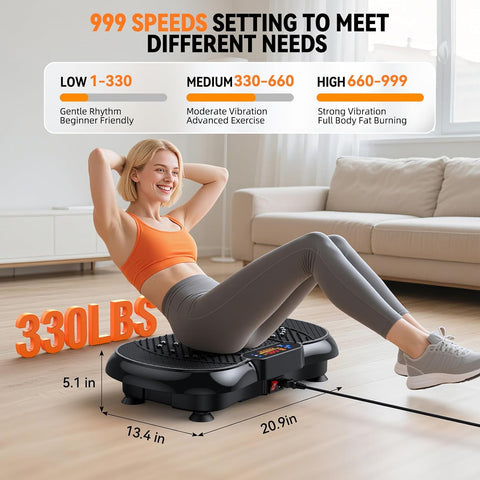PBYRD Vibration Plate Exercise Machine for Lymphatic Drainage Weight Loss