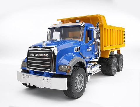 Bruder 02815 Mack Granite Dump Truck 1:16 Scale, Ultra-Realistic Toy Truck for Construction & Farm Play | Durable for Indoor, Outdoor, Sand & Snow Use, Ages 3+