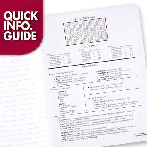 Mead Composition Notebook, 12 Pack, Wide Ruled Paper, 7-1/2" x 9-3/4", 100 Sheets per Comp Book, Colors Will Vary (963759)