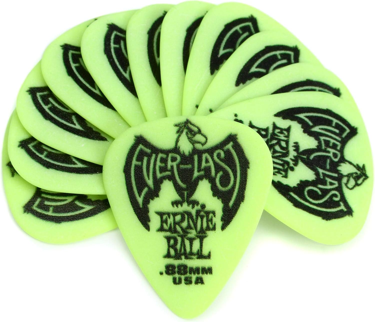 Ernie Ball Everlast Guitar Picks, Pink .60mm, 12-pack (P09179)