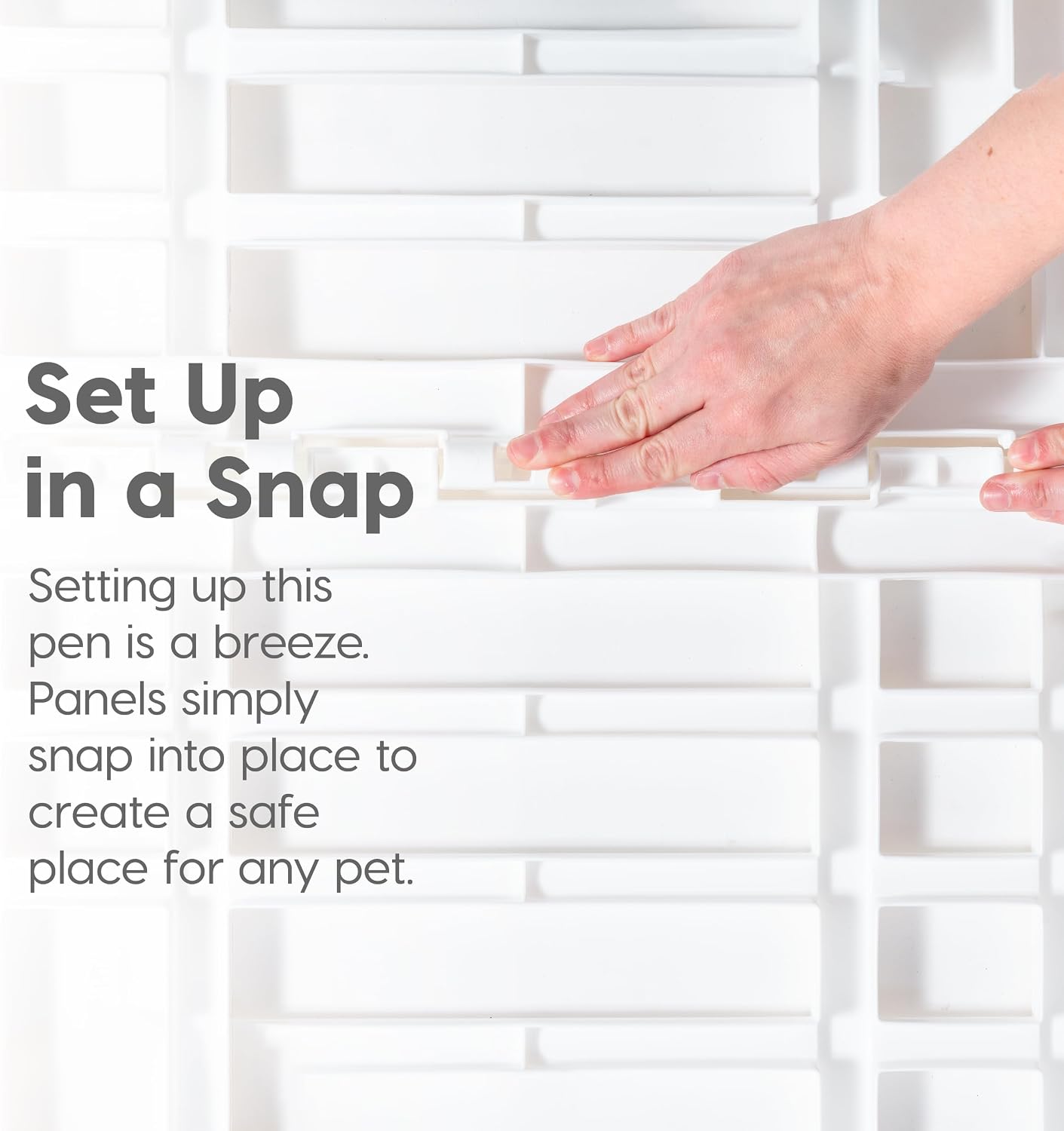 IRIS USA 8-Panel Dog Playpen, Pet Enclosure, White