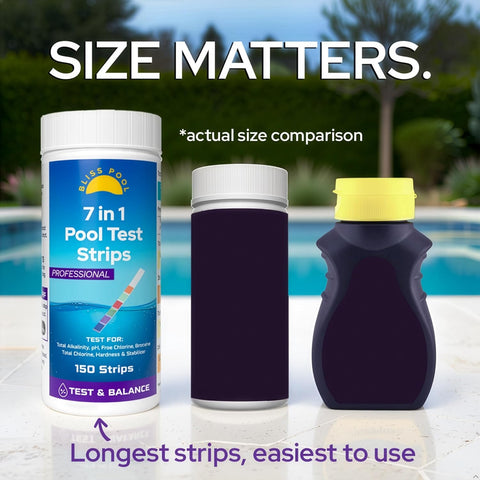 Pool Test Strips with App 7 in 1 (150 Strips) Easy & Accurate Testing