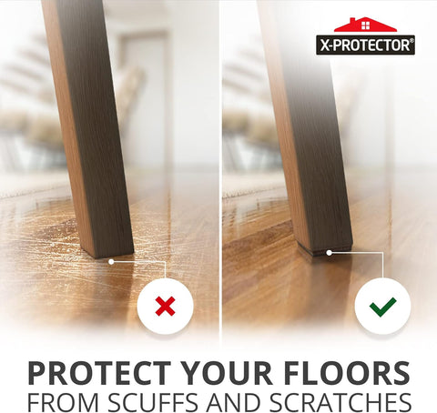 X-PROTECTOR Non Slip Furniture Pads - 16 Premium Furniture Grippers 2"!
