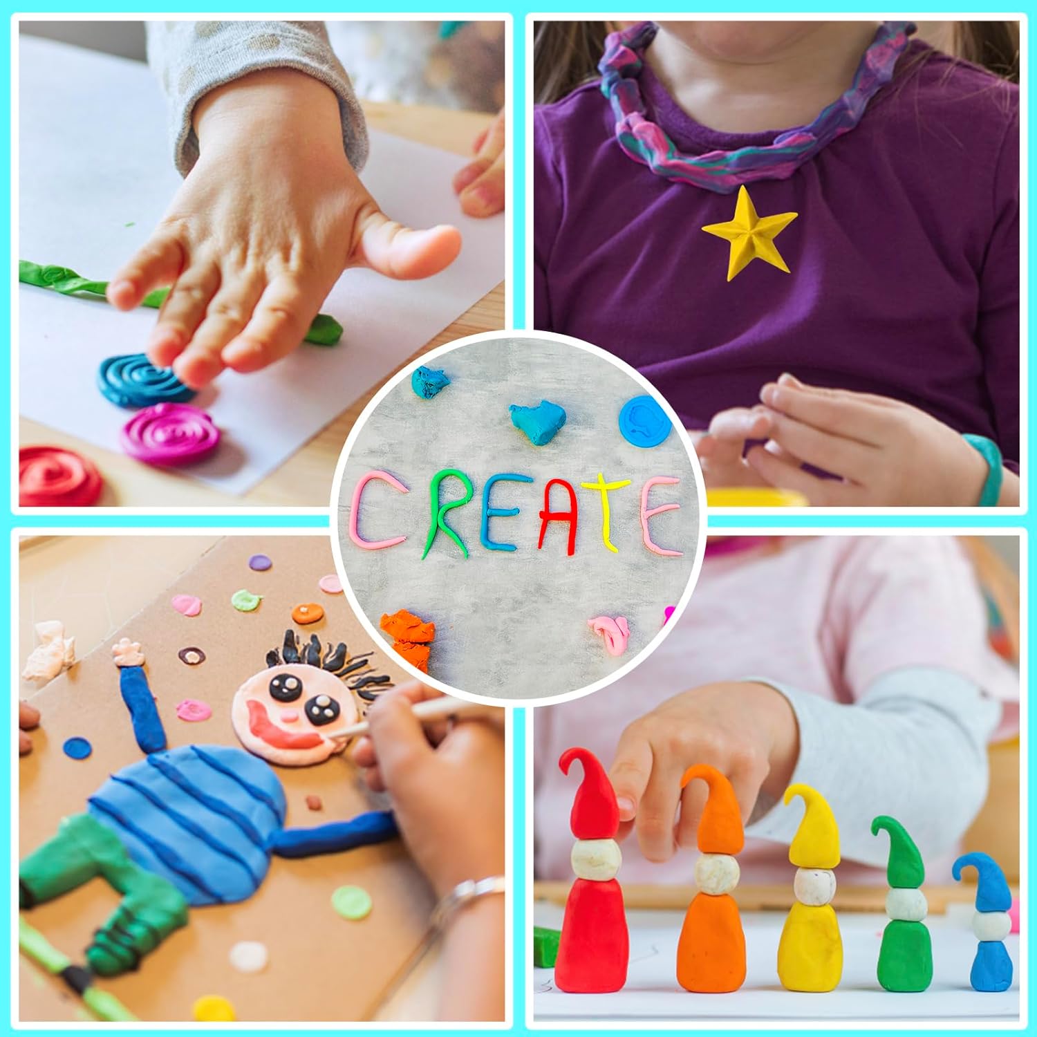 ESSENSON Air Dry Clay 150 Colors, Modeling Clay for Kids