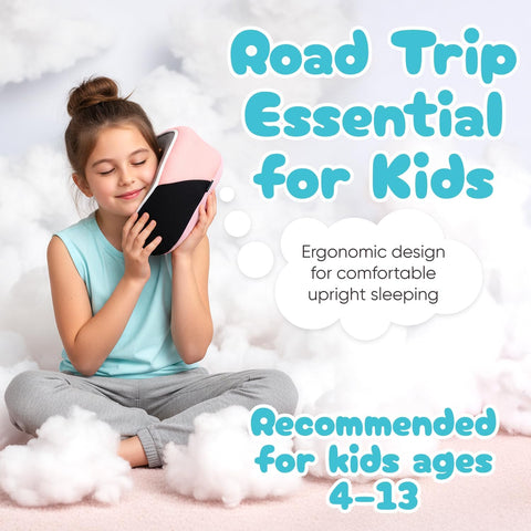 Proglobe Junior Kids Travel Neck Pillow, Ages 4-12, Airplane Car Seat