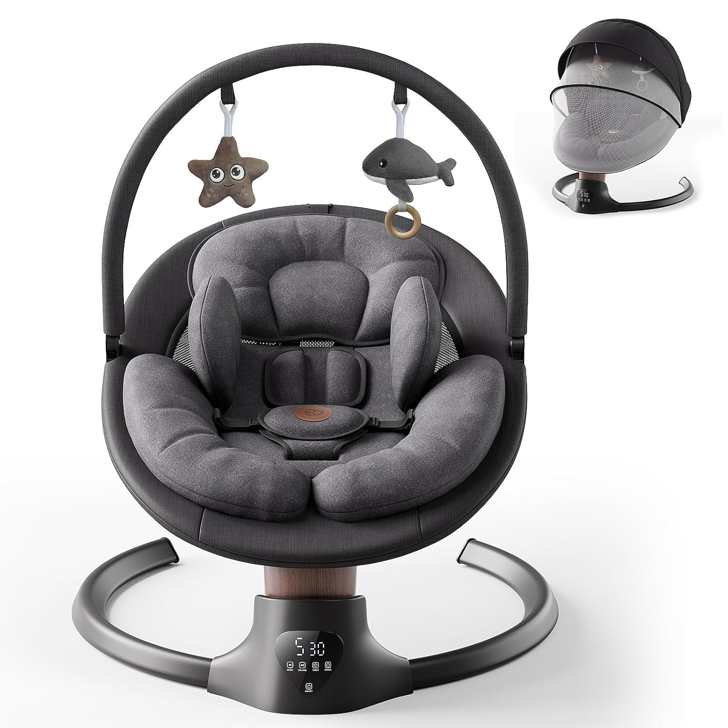 Baby Swings for Infants, FasonBaby Electric Baby Swing with Bluetooth Music