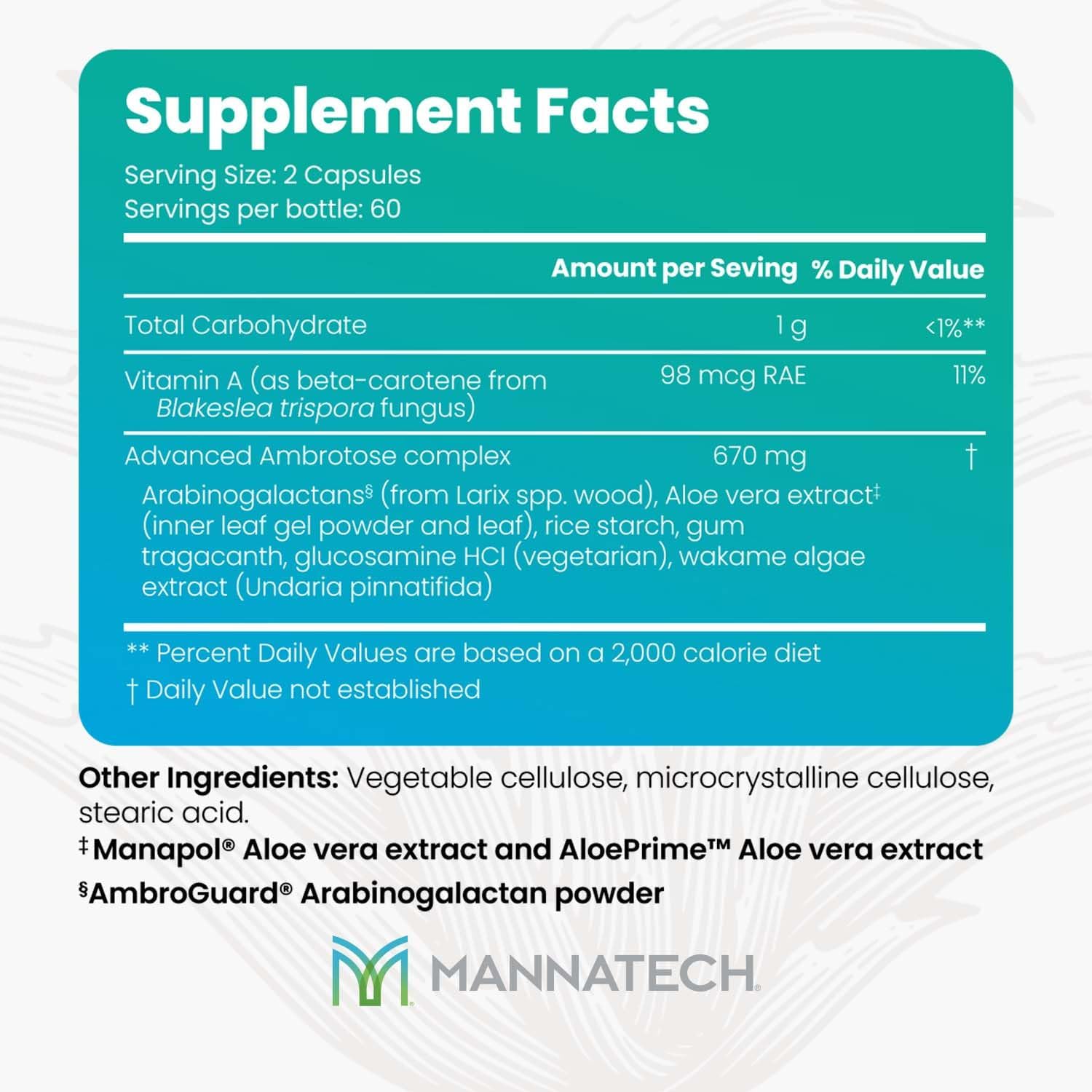 Mannatech - Advanced Ambrotose® - 120 Capsules