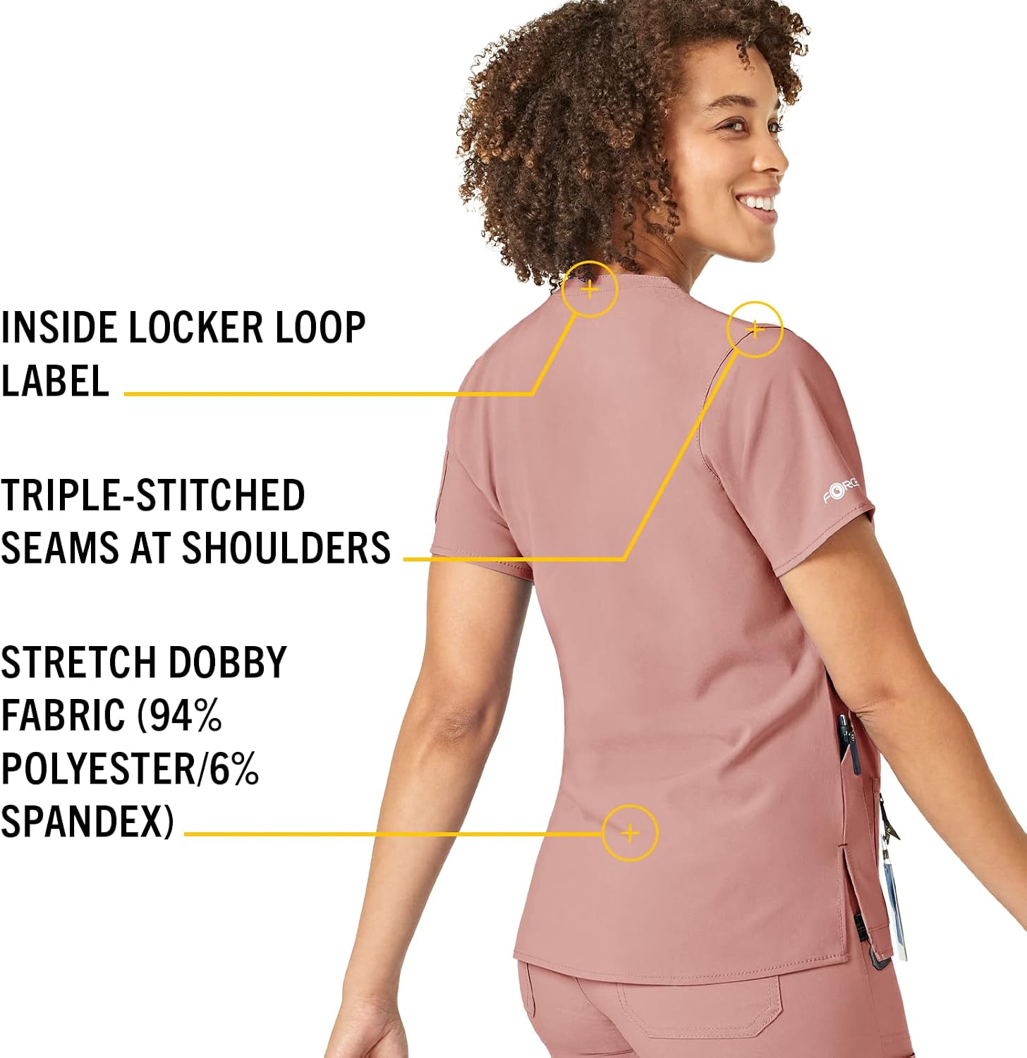 Carhartt Cross-Flex Scrubs for Women, V-Neck Scrub Tops