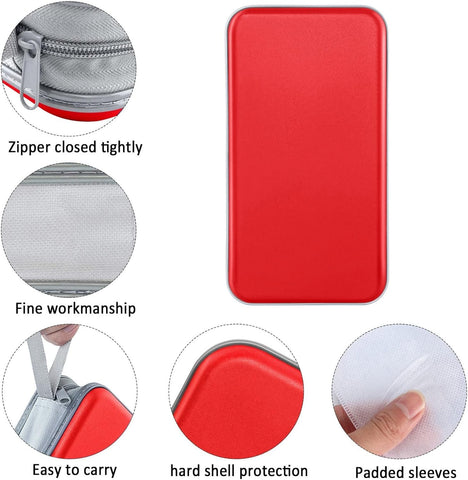 Siveit CD DVD Cases 96 Capacity Disc Storage Binder for Car(Red)