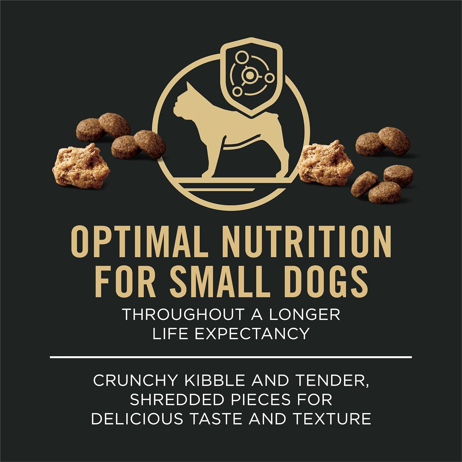 Purina Pro Plan Small Breed Dry Dog Food, Shredded Blend Beef, 6 lb Bag
