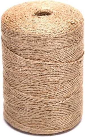 SMART&CASUAL 2mm Natural Jute Twine String Thin for Craft Plant Garden Gift Wrapping Christmas Handmade Art Decoration Packing String Home Art Decoration (Brown) (1100 Ft (330M))