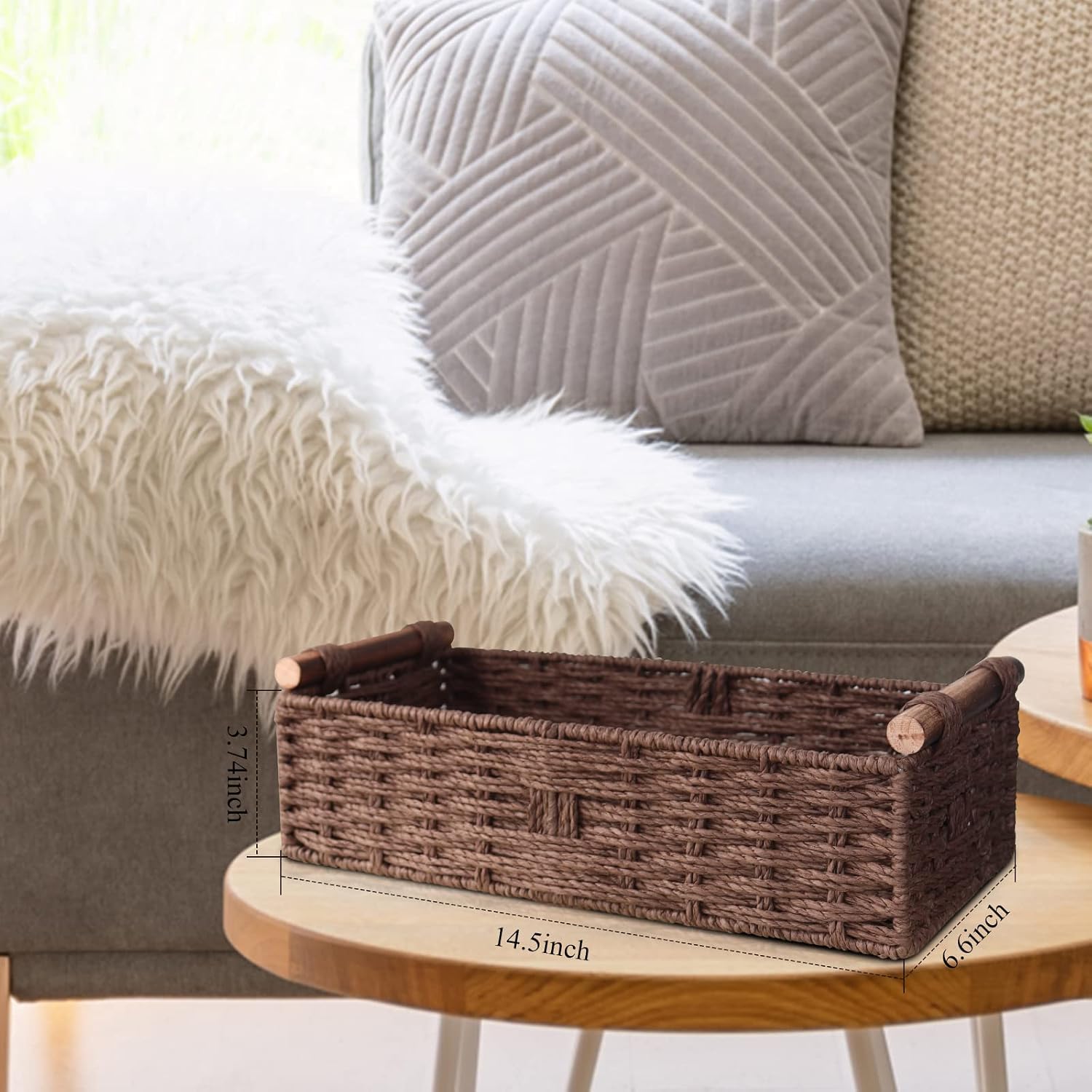 Basket for Toilet Paper Storage Baskets for Decor Organizing