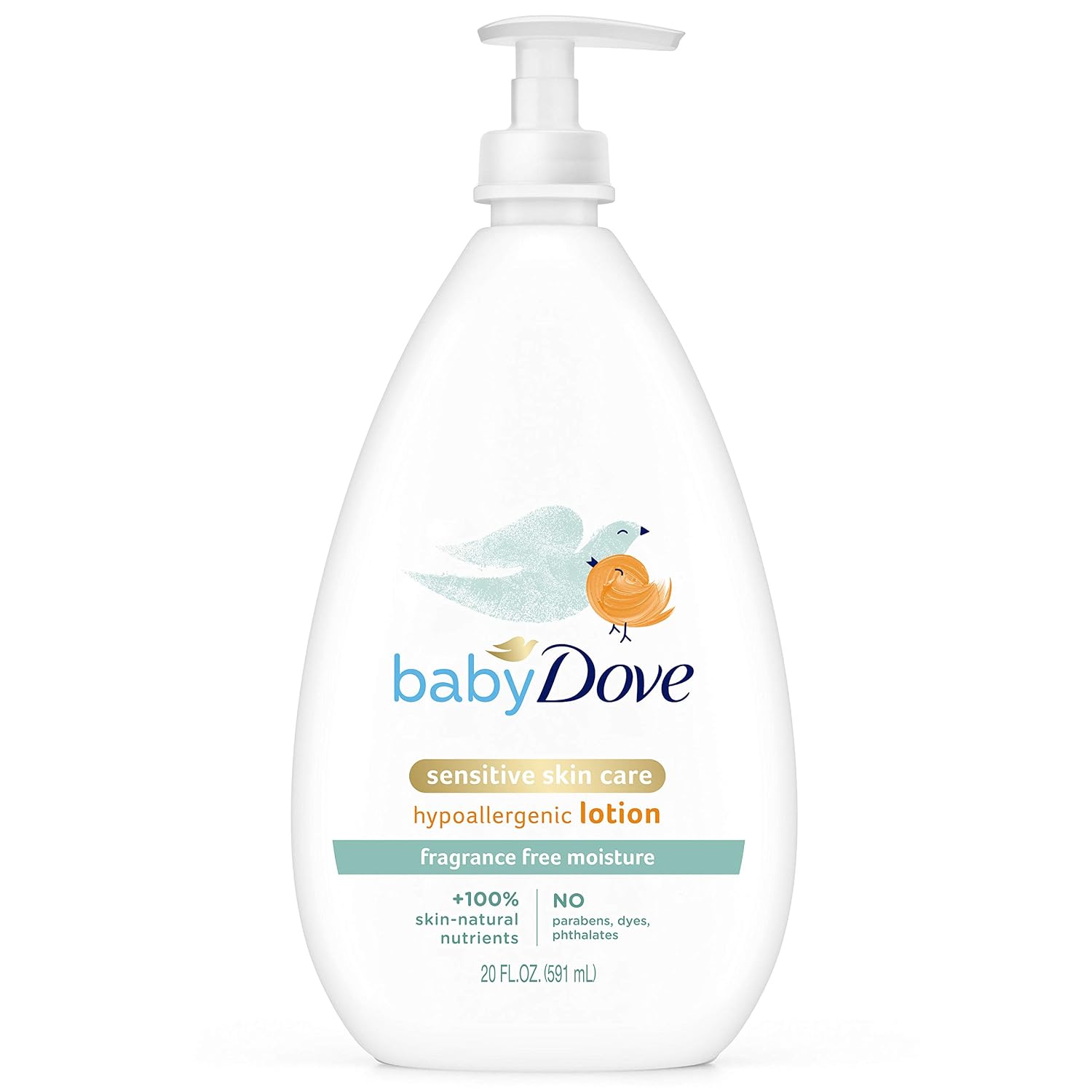 Baby Dove Sensitive Skin Care Baby Lotion Fragrance Free Moisture 20 oz