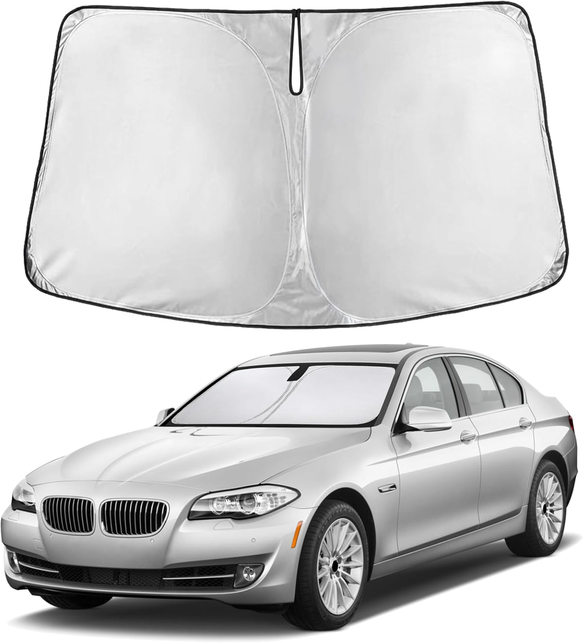 EcoNour Windshield Sunshade Compatible for BMW 5 Series 2011-2014 2015 2016