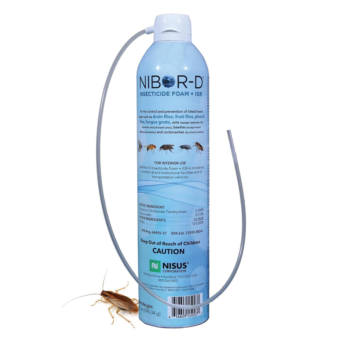 Nisus Nibor-D Insecticide Foam with IGR, 1 Pack, 21 oz Can