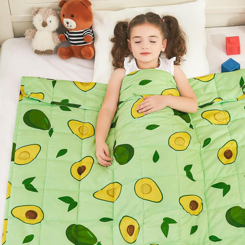 yescool Weighted Blanket 3Pound Cooling Heavy Throw Blanket Avocado 36"x48"