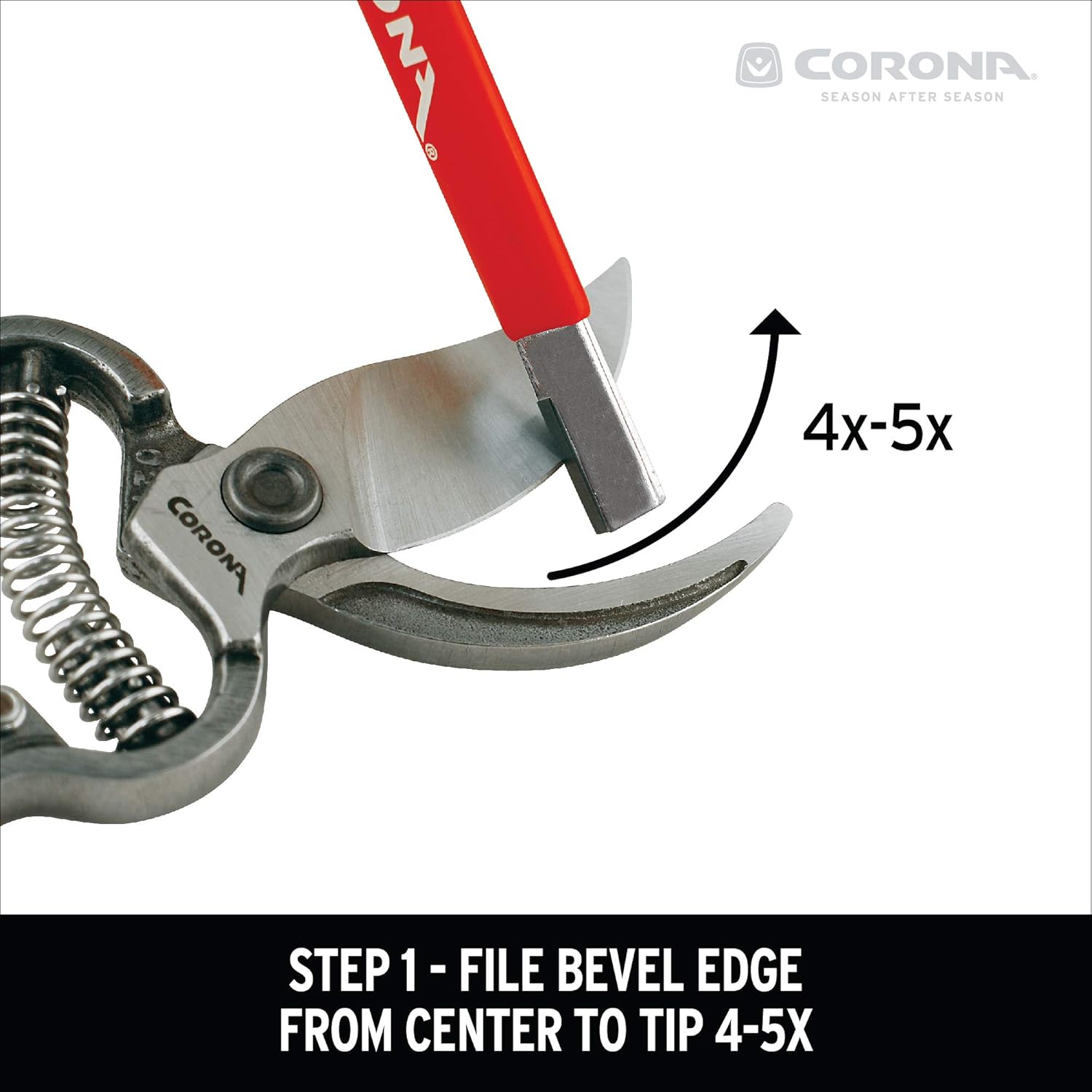 Corona Tools Handheld Garden Tool Sharpener– Blade Sharpener for Pruning Shears, Loppers, Hedge Clippers & More