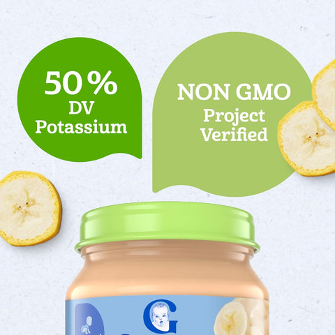 Gerber Stage 1 Organic Banana Baby Food, 4 Oz, 10 Pack