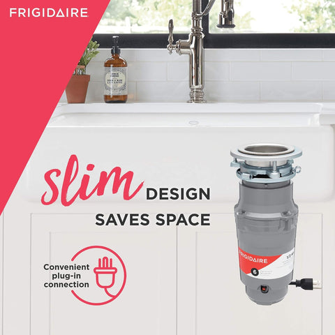 Frigidaire FF05DISPC1 1/2 HP Corded Garbage Disposal for Kitchen Sinks