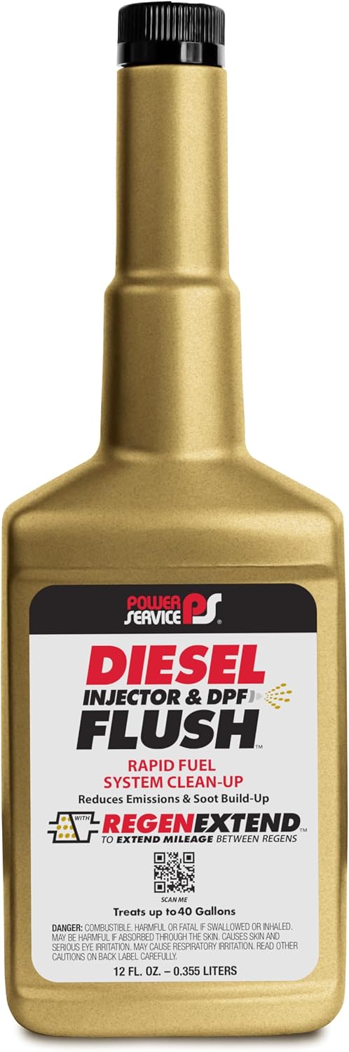 Power Service Diesel Injector & DPF Flush - 12 Ounce (Pack of 9)