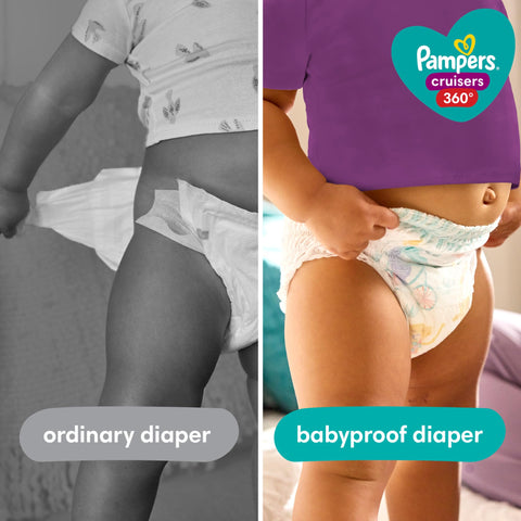 Pampers Cruisers 360 Diapers - Size 4, 116 Count, Pull-On Disposable Baby Diapers, Gap-Free Fit