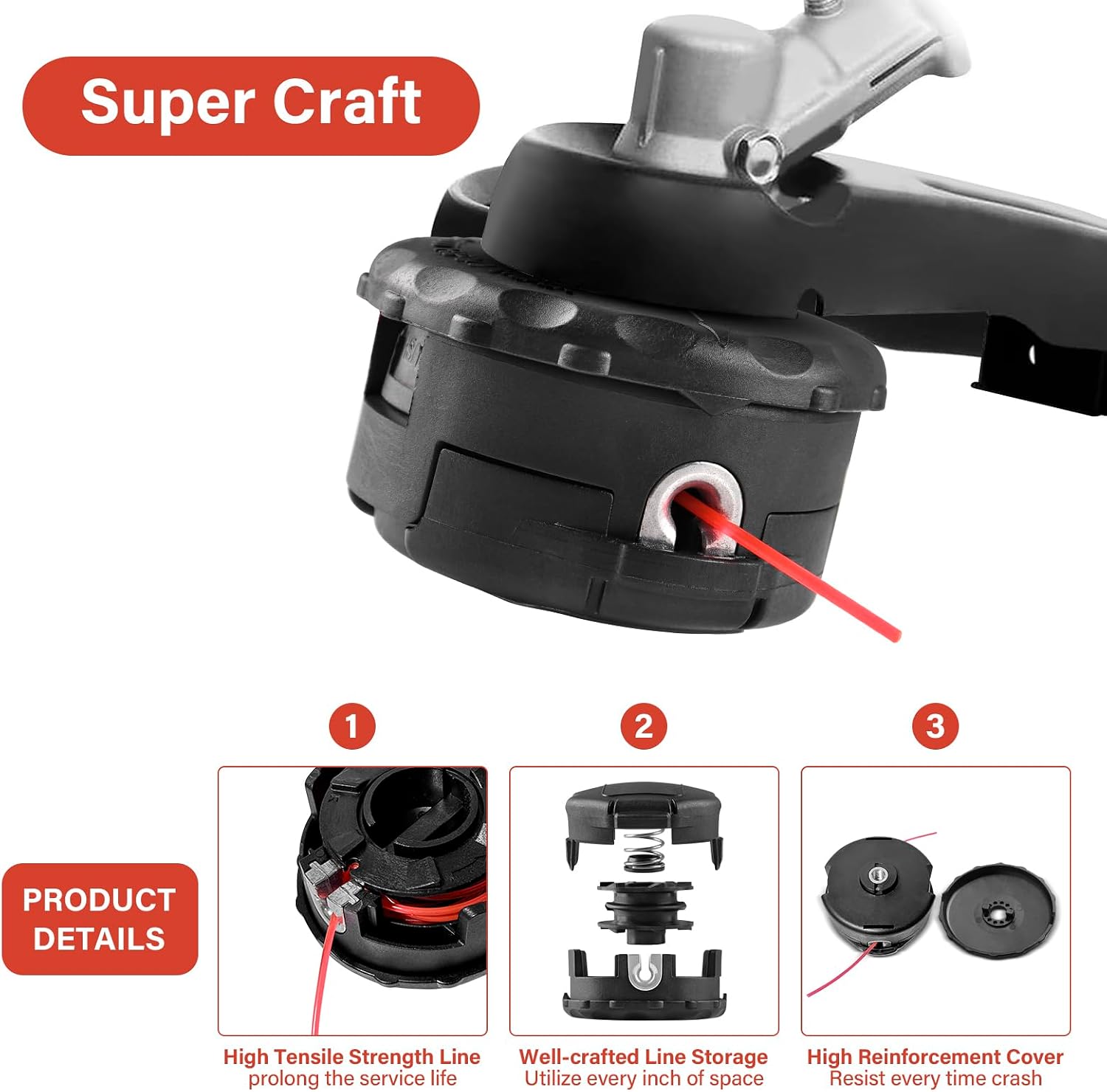 VIABRICO Trimmer Head Compatible for Echo Speed Feed 400 Bump SRM-225 SRM-210 SRM-230 Pas225 Pas210 Pas211 Weed Eater Head Replacement 14 Pack