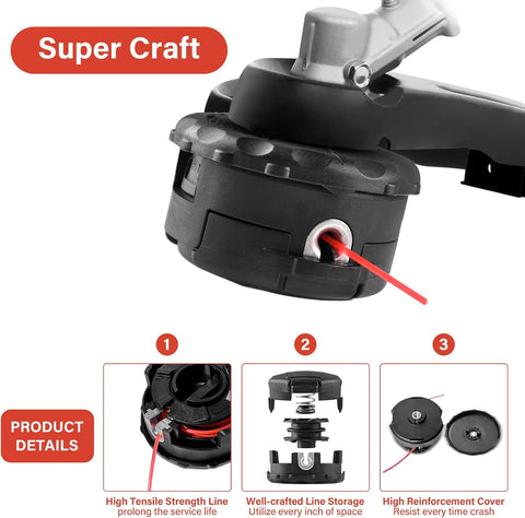 VIABRICO Trimmer Head Compatible for Echo Speed Feed 400 Bump SRM-225 SRM-210 SRM-230 Pas225 Pas210 Pas211 Weed Eater Head Replacement 14 Pack