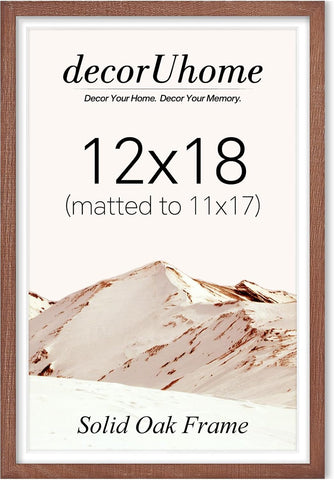 decorUhome Solid Oak Wood 8x10 Picture Frame Light Blue