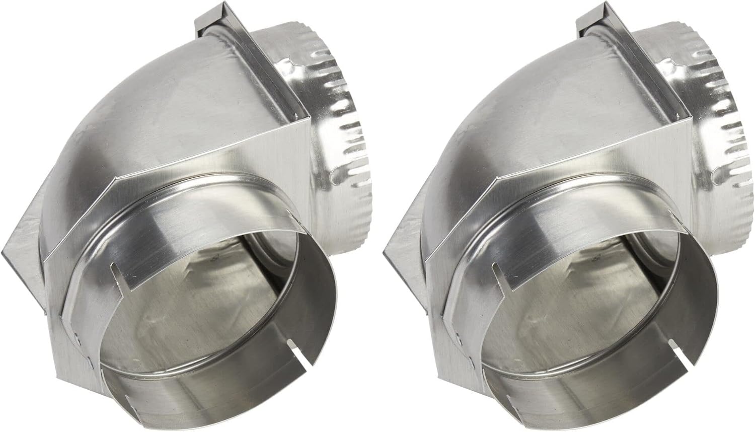 Whirlpool 4396006RW Genuine OEM Dryer Vent Elbow Connector, 90-Degree Close-Turn, 4-Inch Aluminum Space-Saver Accessory