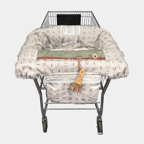 Boppy Preferred Shopping Cart & High Chair Cover, 360 Padded Baby Seat Cover & Toy