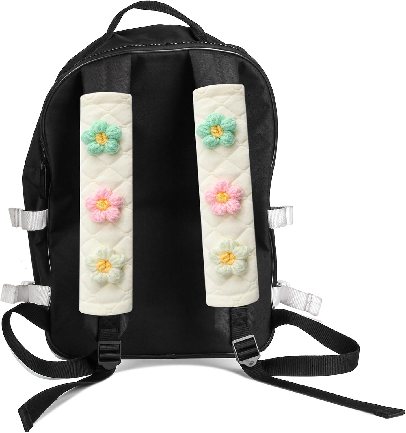 Amooca 2 Pack Seat Belt Covers Soft Shoulder Pad for Cars & Backpack