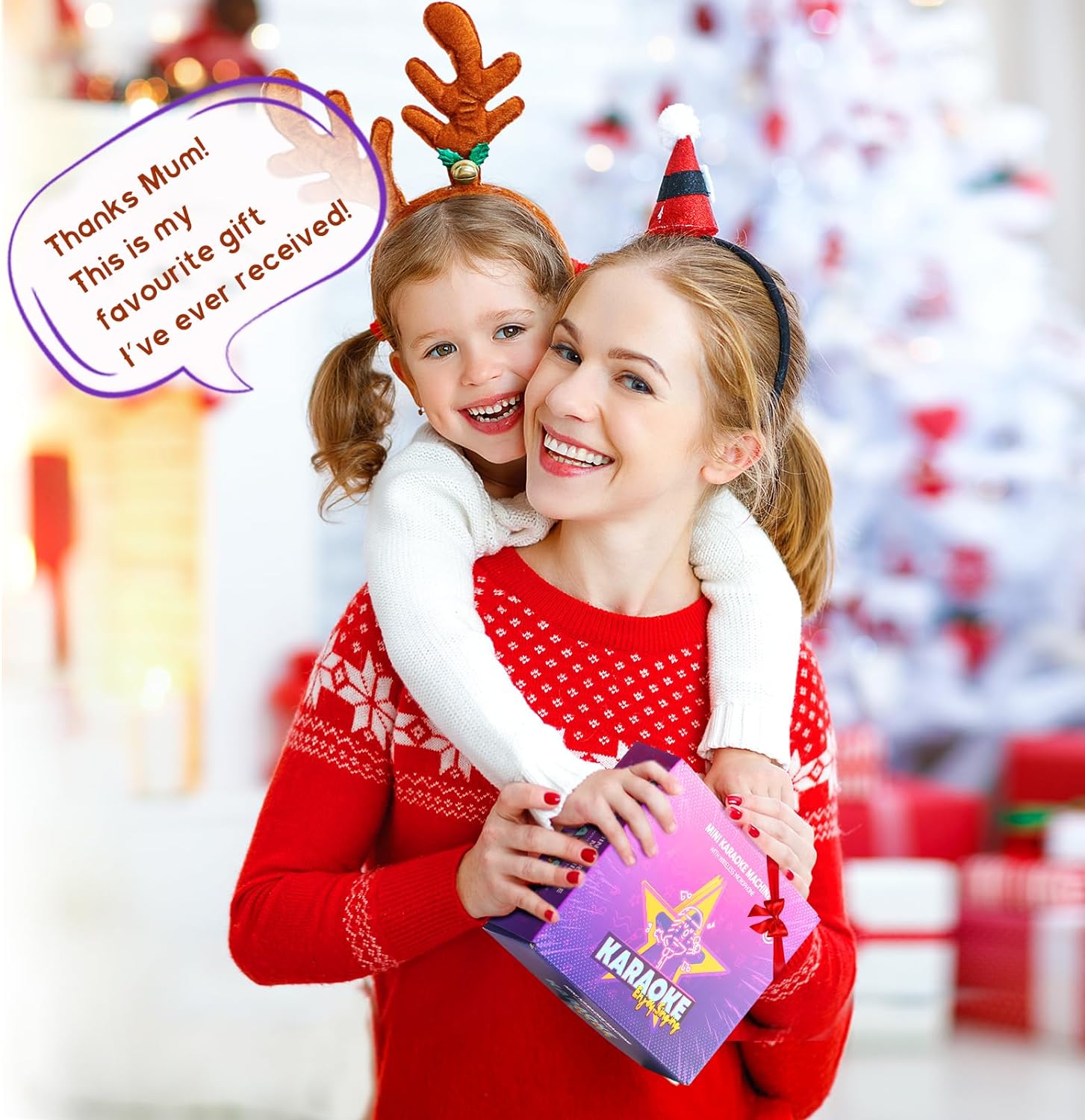 YLL Karaoke Machine for Kids,Birthday Gifts for Girls 3 4 5 6 7 8+Years Old